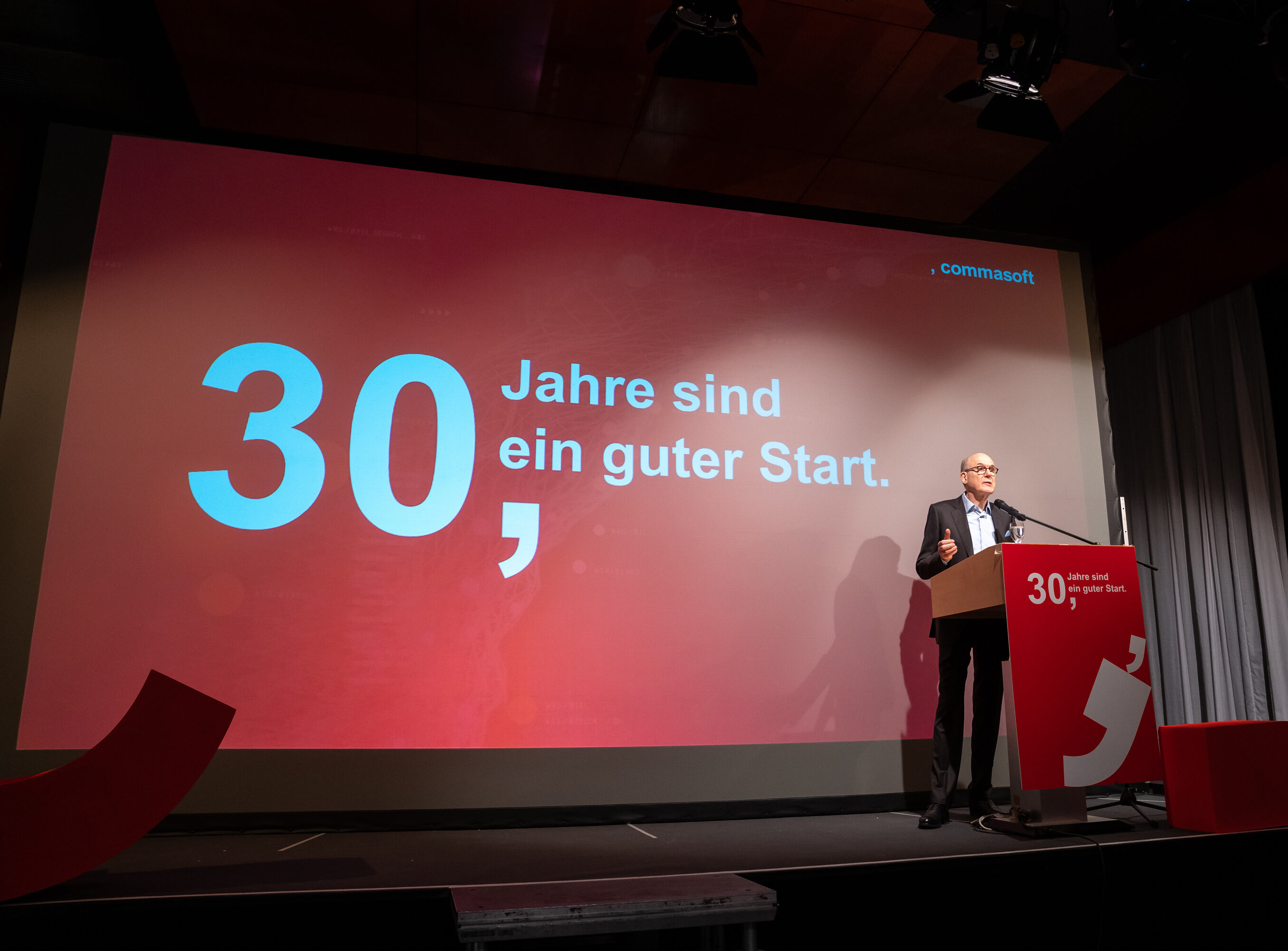Stephan Huthmacher bei der Jubiläumsfeier 30 Jahre Comma Soft