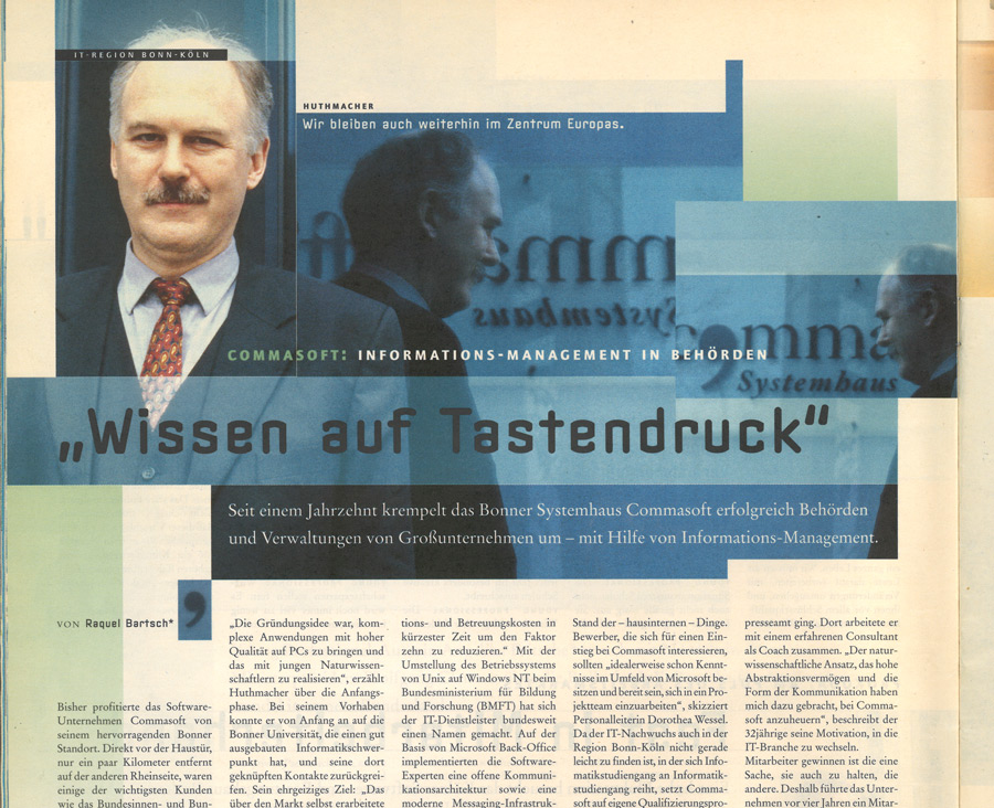 Auszug Comma Soft Artikel aus der Computerwoche