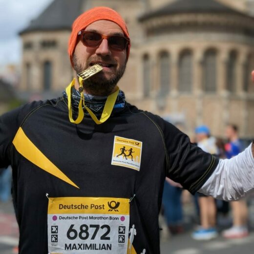 Dr. Maximilian Becker beim Marathon in Bonn