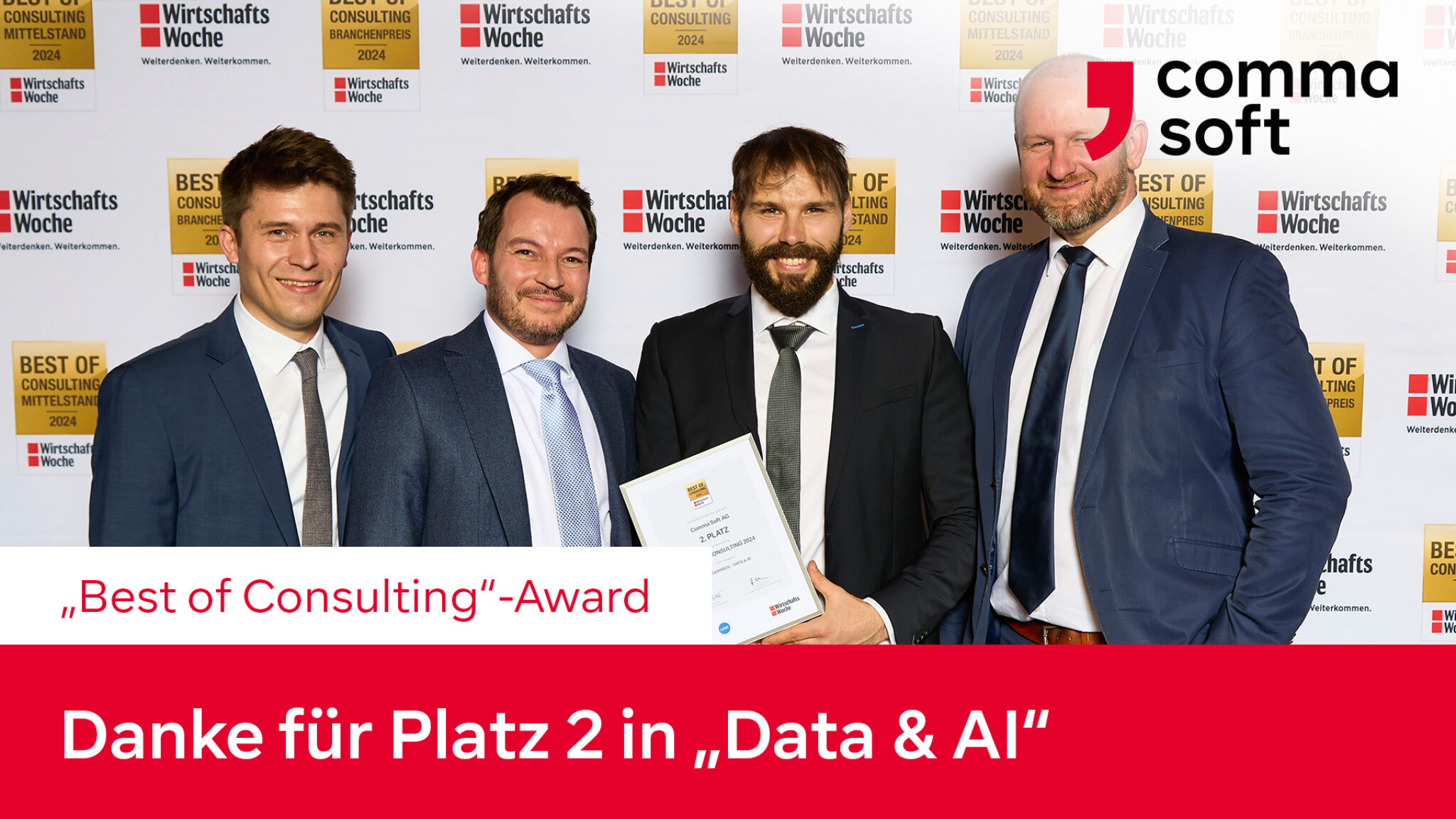 Best of Consulting Platz 2 für eine ML-Plattform | Comma Soft Blog